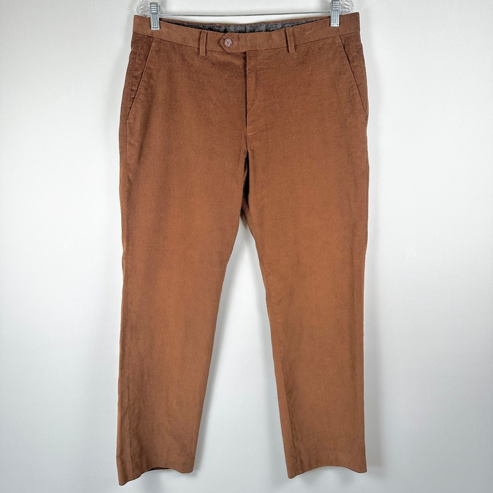 Lauren Ralph Lauren Black Label Pinwale Corduroy Straight‎ Pant Men 34 Academia